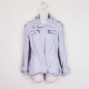 Blanc Noir Fitted Ruffle Jacket